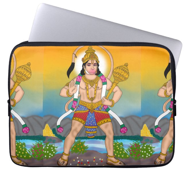Lord Hanuman Laptop Cover (Front)