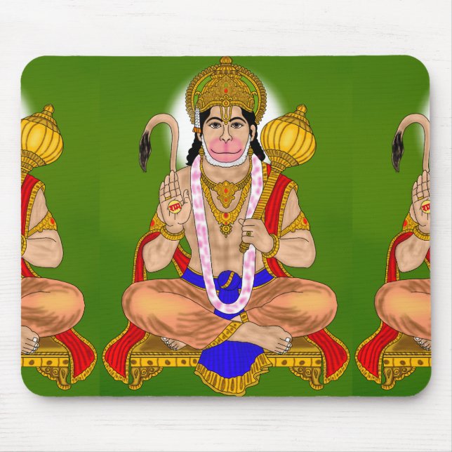 Lord Hanuman Mouse Pad (Front)
