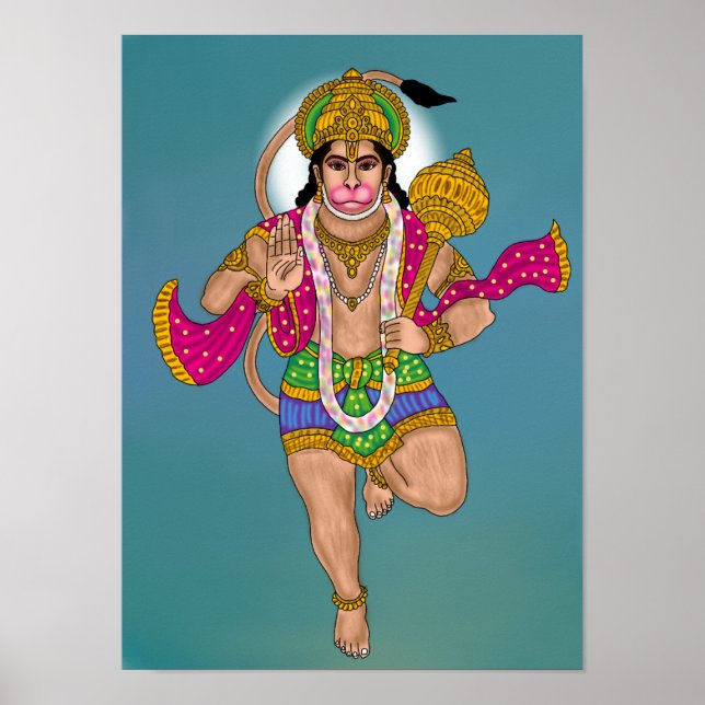Lord Hanuman Poster (Front)