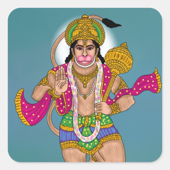 Lord Hanuman Sticker Pack (Front)