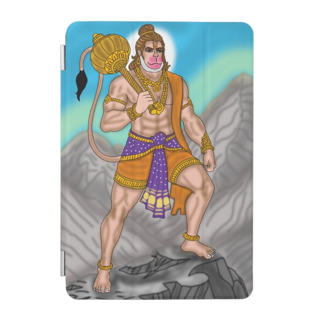 Lord Hanuman Tablet Cover (Front)