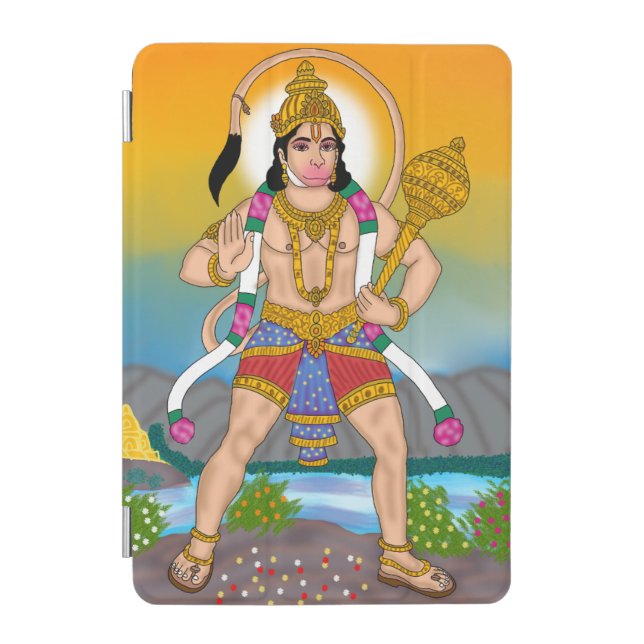 Lord Hanuman Tablet Cover (Front)