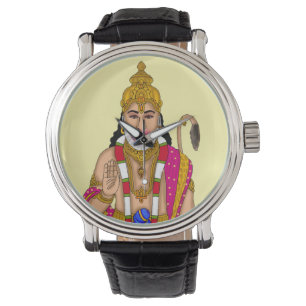 Lord Hanuman Wall Clock Watch