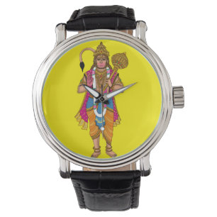 Lord Hanuman Wall Clock Watch