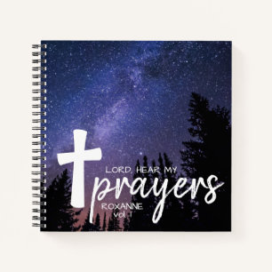 Lord Hear My Prayers Night Sky Prayer Journal