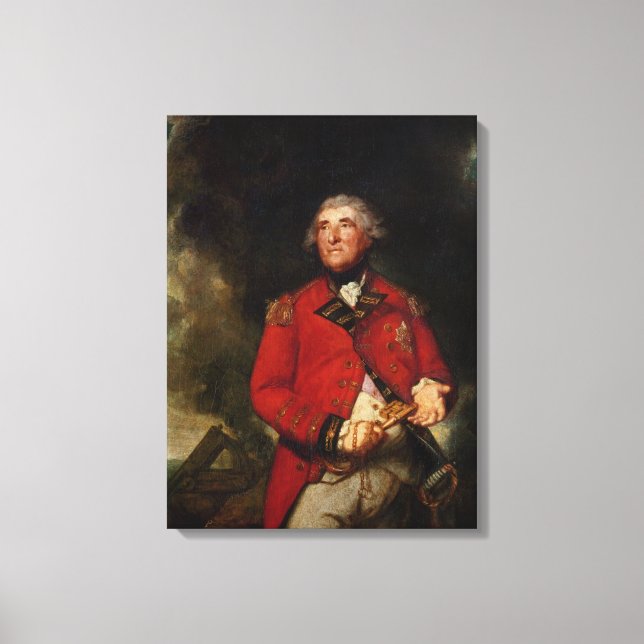Lord Heathfield  Governor of Gibraltar Canvas Print (Front)