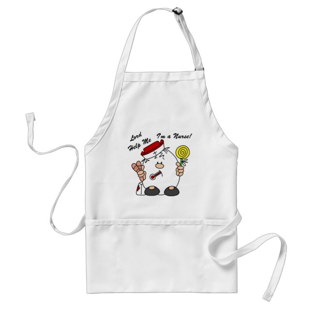 Lord Help Me I'm a Nurse Adult Apron (Front)