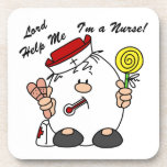 Lord Help Me I'm a Nurse Beverage Coaster