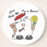 Lord Help Me I'm a Nurse Drink Coaster