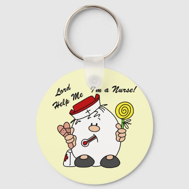 Lord Help Me I'm a Nurse Keychain (Front)