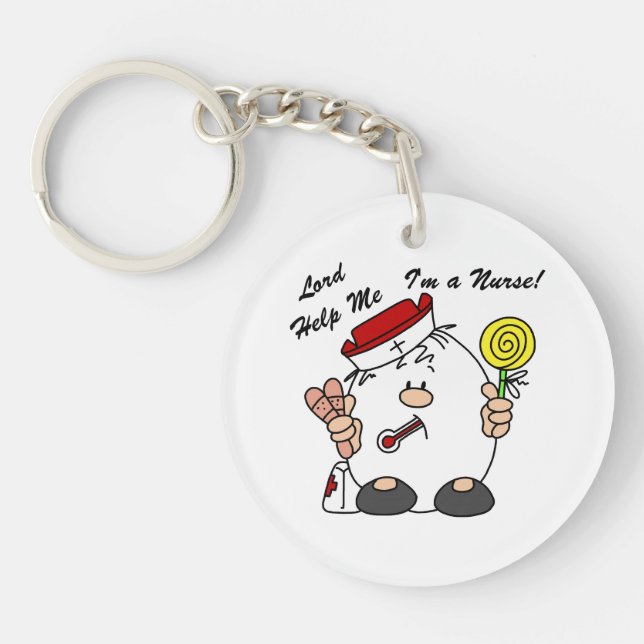 Lord Help Me I'm a Nurse Keychain (Front)