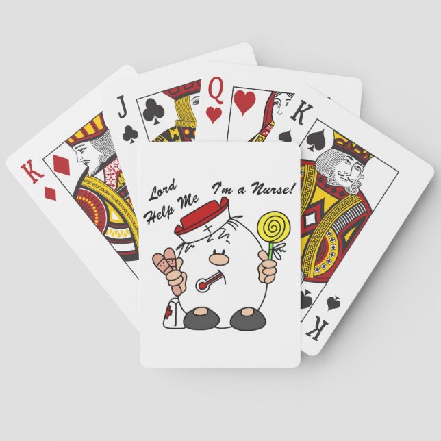 Lord Help Me I'm a Nurse Poker Cards (Back)