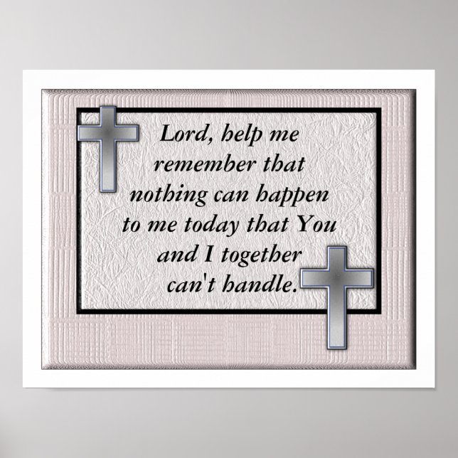 Lord, help me remember poster (Front)