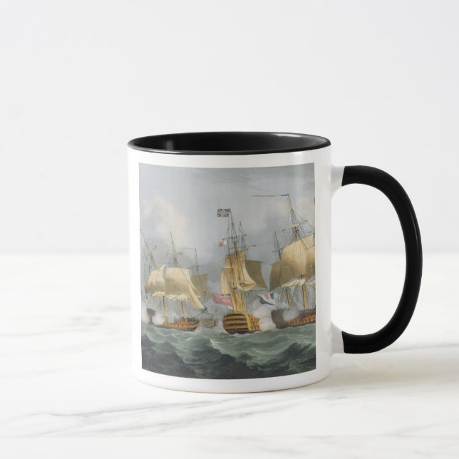 Lord Howe in the Queen Charlotte, Breaking the Ene Mug (Right)