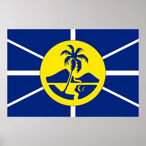 Lord Howe Island flag Australia symbol Poster