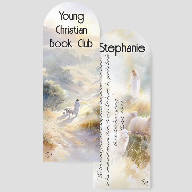 Lord is my Shepherd Christian Devotional  Bookmarks (Front & Back)