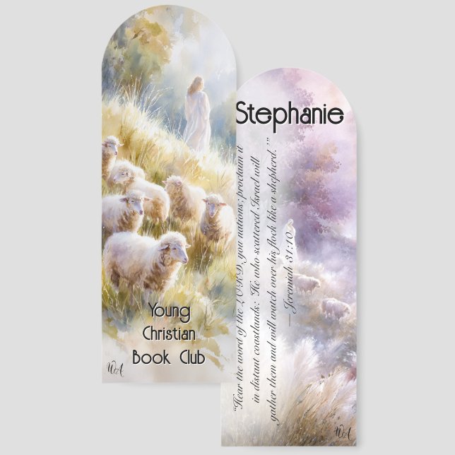 Lord is my Shepherd Christian Devotional  Bookmarks (Front & Back)
