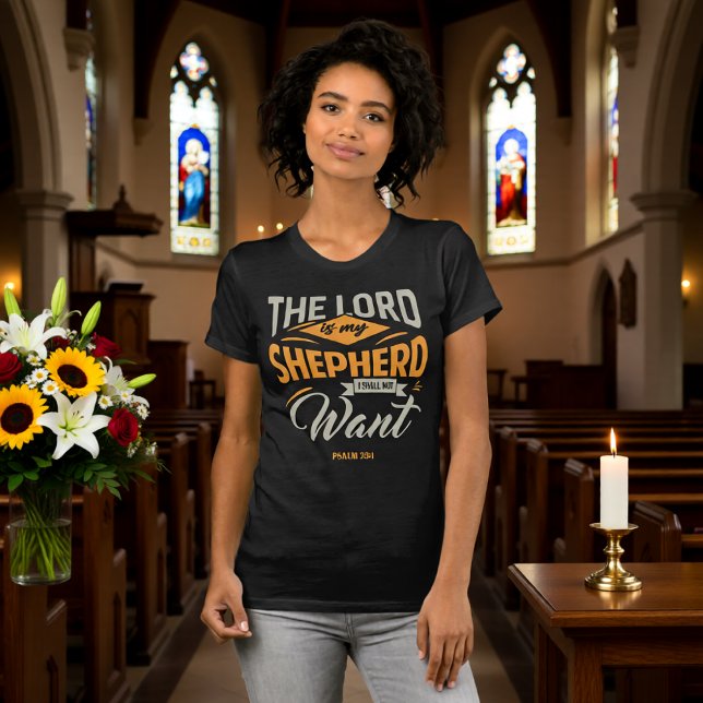 Lord Is My Shepherd I Shall Not Want Modern T-Shirt (Creator Uploaded)