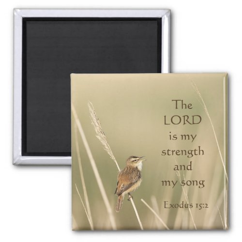 Lord is my Strength  Song Scripture Song Bird Magnet