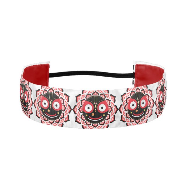 Lord Jagannath Face Chakra Hindu Deity Athletic Headband (Front)