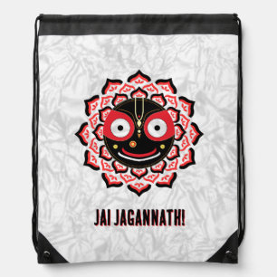 Lord Jagannath Face Chakra Hindu Deity Drawstring Bag