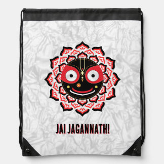 Lord Jagannath Face Chakra Hindu Deity Drawstring Bag
