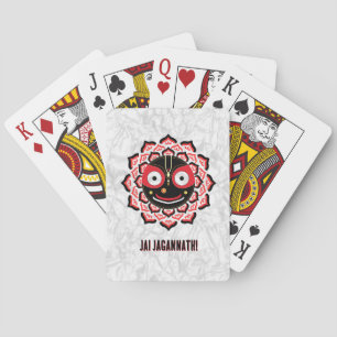 Lord Jagannath Face Chakra Hindu Deity Poker Cards