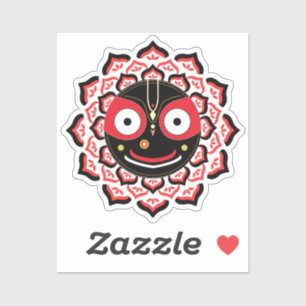 Lord Jagannath Face Chakra Hindu Deity Sticker