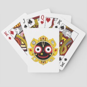 Lord Jagannath Face Hindu Deity Spiritual Poker Cards