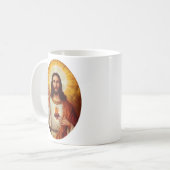 Lord Jesus Christ and the Sacred Heart Coffee Mug (Front Left)