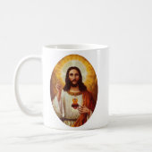 Lord Jesus Christ and the Sacred Heart Coffee Mug (Left)