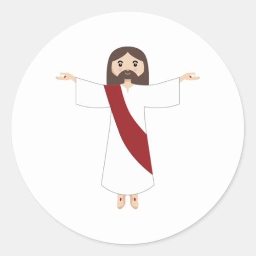 Lord Jesus Christ Classic Round Sticker