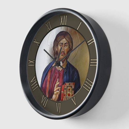 Lord Jesus Christ Pantocrator Clock