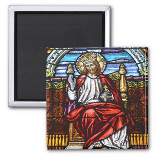 Lord Jesus on throne Magnet