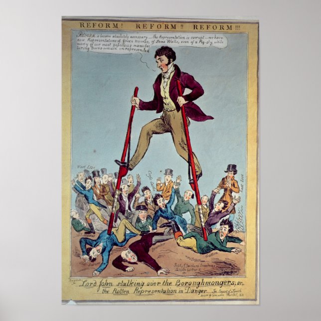 Lord John Stalking over the Boroughmongers Poster (Front)