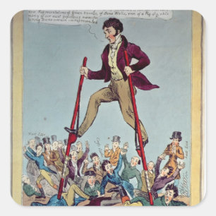 Lord John Stalking over the Boroughmongers Square Sticker