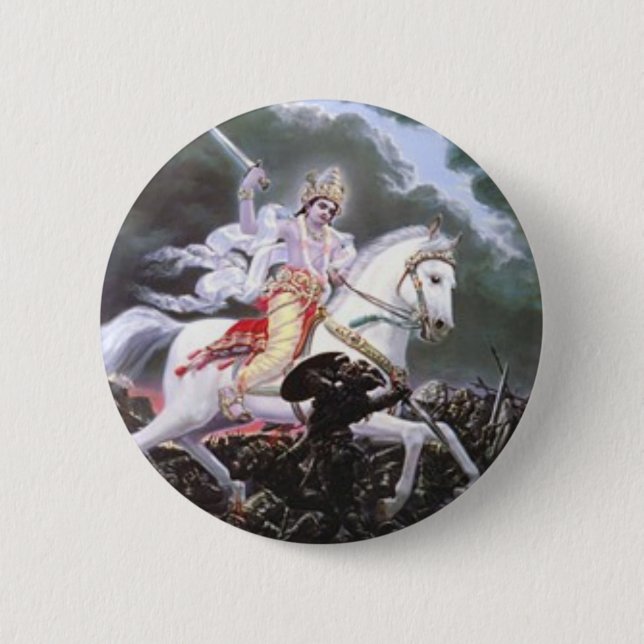 lord kalki pinback button (Front)