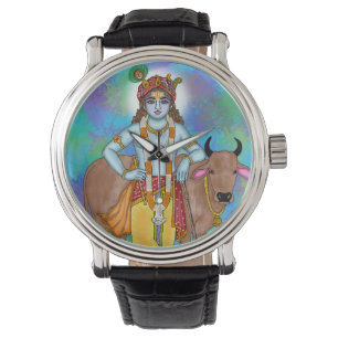 Lord Krishna Clock Watch