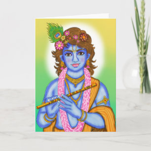 Lord Krishna Greeting Card