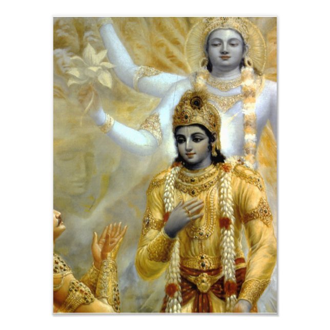 Lord Krishna Hindu God Hare Krishna Photo Print (Front)