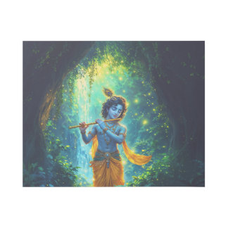 Lord Krishna in Vrindavan Gallery Wrap