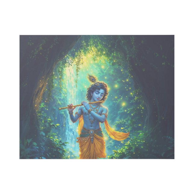 Lord Krishna in Vrindavan Gallery Wrap (Front)