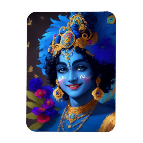 Lord Krishna Indian God Deity  Magnet