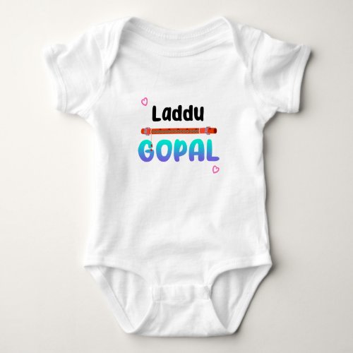 Lord Krishna Janmashtami Laddu Gopal Baby Bodysuit