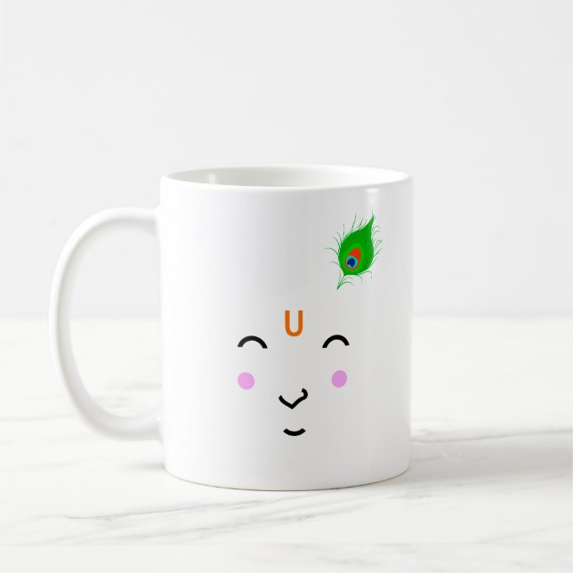 Lord Krishna Janmashtami Laddu Gopal Coffee Mug (Left)