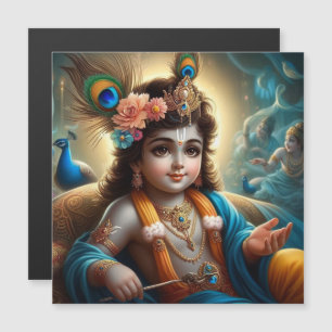 Lord Krishna Magnetic Card