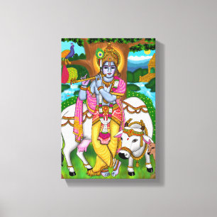Lord Krishna Poster Canvas Print