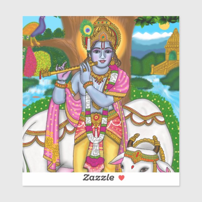 Lord Krishna Sticker (Sheet)