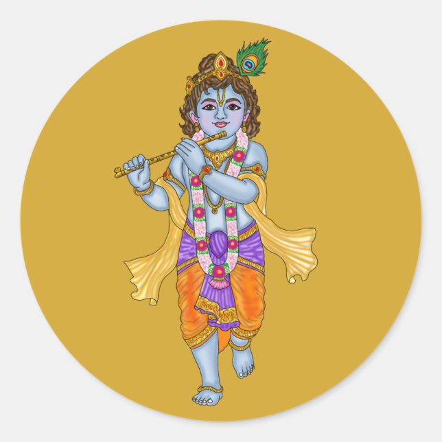 Lord Krishna Sticker (Front)