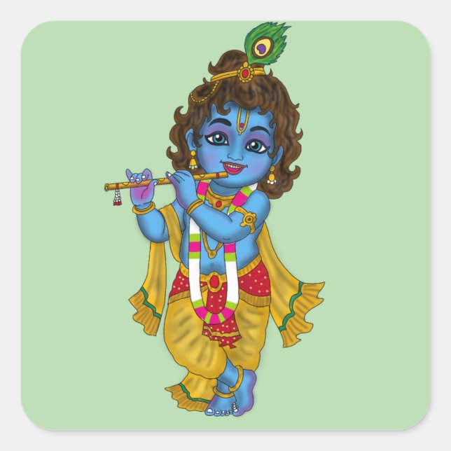 Lord Krishna Stickers (Front)